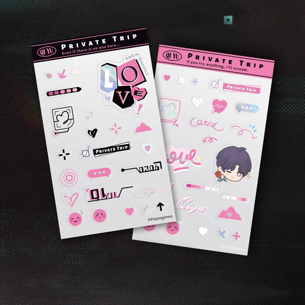 *Official* Unbalanced Heartbeat Series – Photo Card Sticker Set (Early Edition)