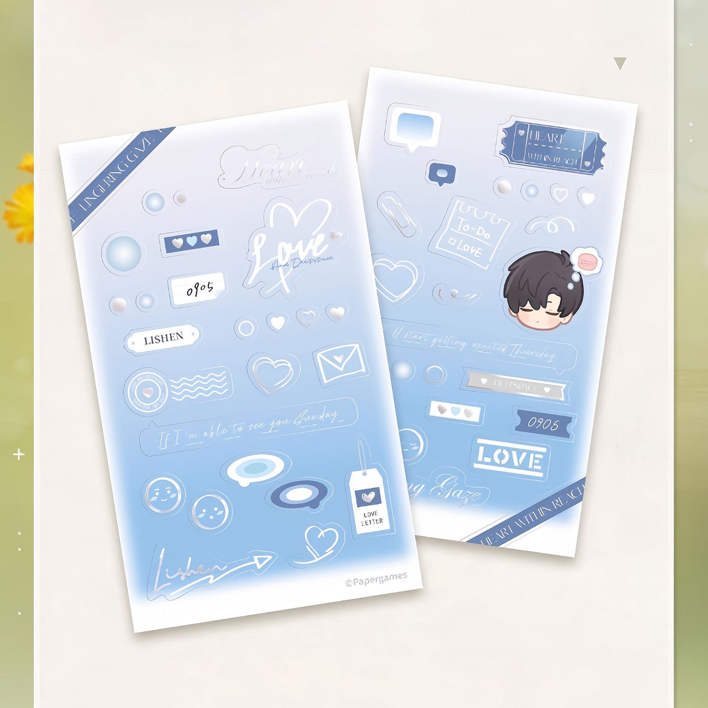 *Official* Lingering Gaze Series – Photo Card Sticker Set