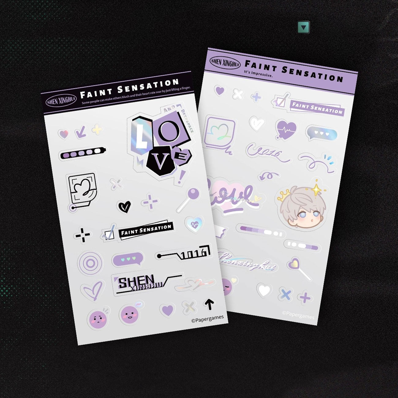 *Official* Unbalanced Heartbeat Series – Photo Card Sticker Set (Early Edition)