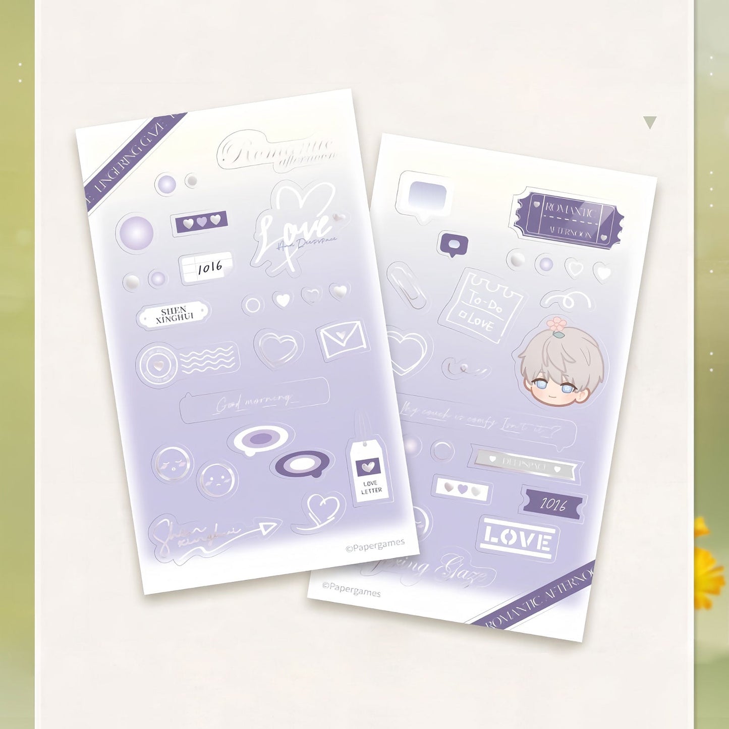 *Official* Lingering Gaze Series – Photo Card Sticker Set