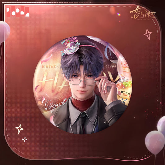 *Official* | *Preorder* Rafayel 2026 Birthday Series – Bloom Gaze Round Pin