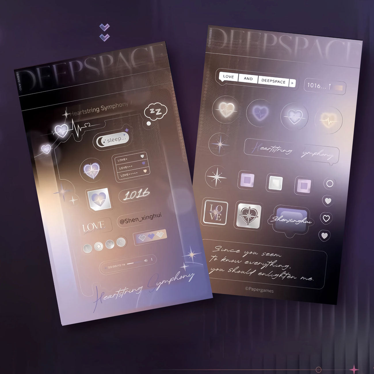 *Official* Tender Whisper Series – Photo Card Sticker Set